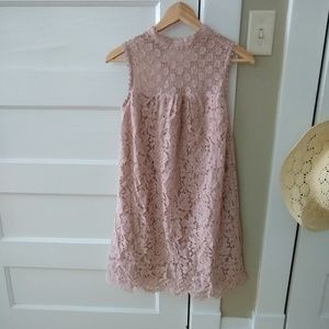 Xhilaration Blush Lace Shift Dress